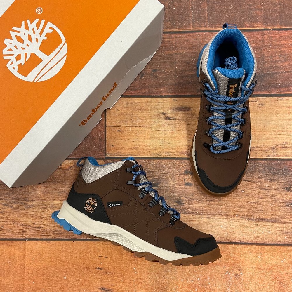 Timberland Women's Lincoln Peak Waterproof Mid Dark Brown Hiking Shoes
